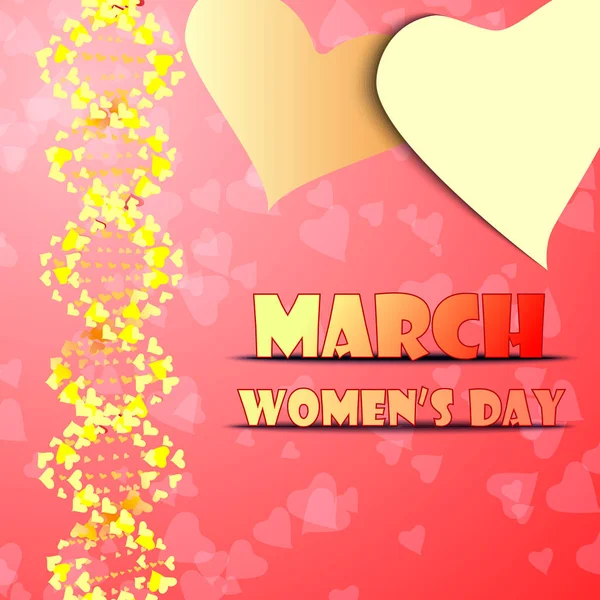 8 de marzo - Día de la Mujer — Archivo Imágenes Vectoriales