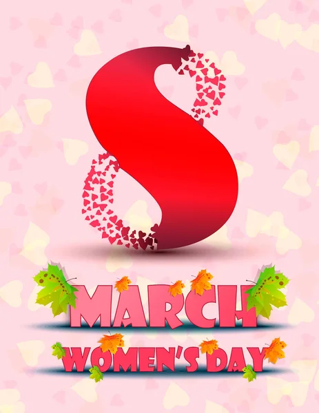 March 8 - Women's Day — Stock Vector