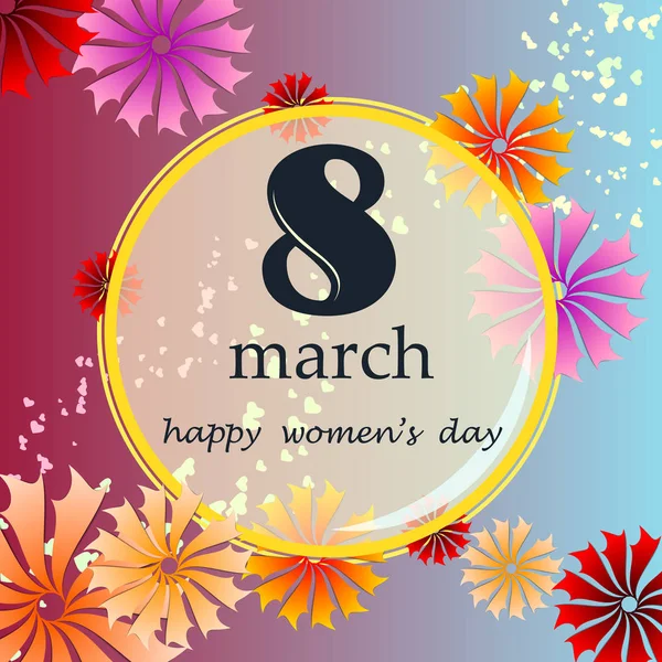 8 mars - Journée de la femme — Image vectorielle