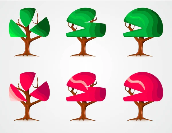 Set design pour les arbres — Image vectorielle