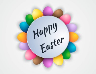 Paskalya yumurtaları vektör.