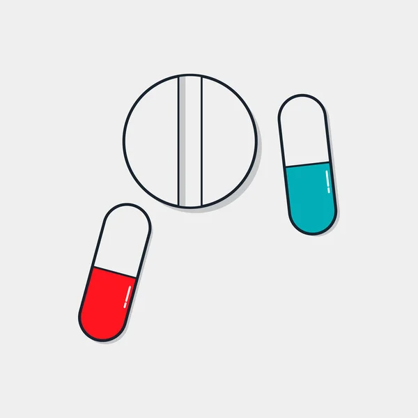 Geneeskunde en gezondheid pictogrammen zijn ontworpen voor ontwerp, presentatie, — Stockvector