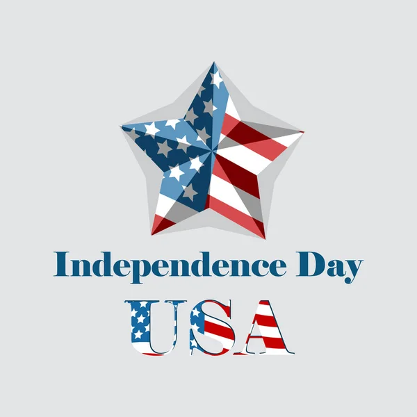 Le 4 juillet. heureux jour de l'indépendance — Image vectorielle