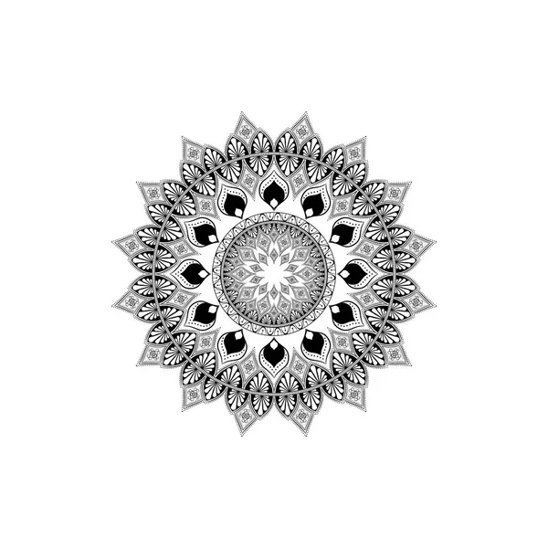 Vintage dekoratives Mandala. orientalisches Muster, Vektorillustration. dekorative runde Ornamente. Designelemente einweben. ungewöhnliche Blütenform. orientalischer Vektor. — Stockvektor