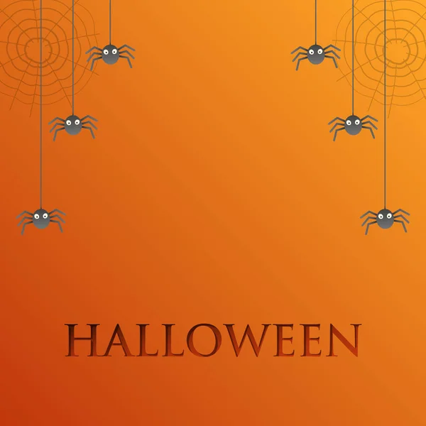 Folleto de invitación a la fiesta de Halloween. Vector editable — Vector de stock