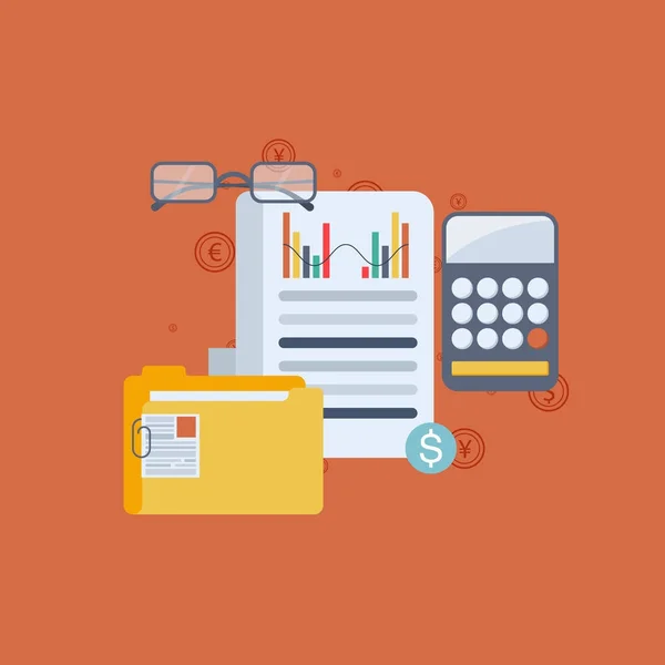 Düz tasarım konsepti simgeleri iş, web ve mobil servisler için.