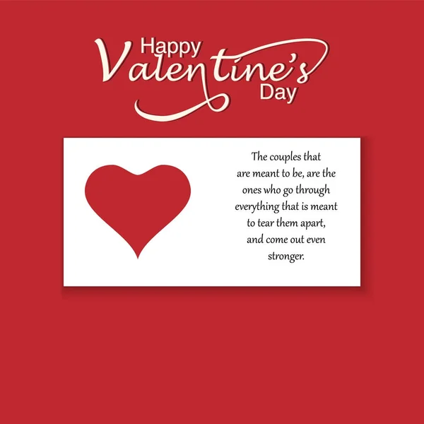 Feliz Dia dos Namorados cartão romântico, poster tipografia com caligrafia moderna . — Vetor de Stock