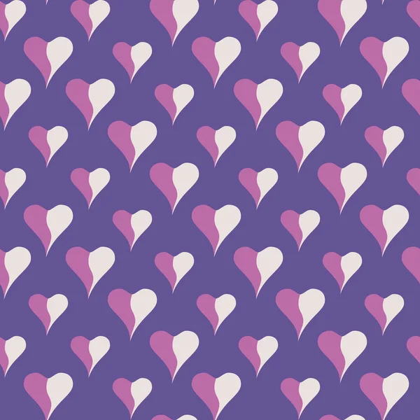 Valentinsherz Dekorativer Herzhintergrund Mit Vielen Valentinsherzen Vektorillustration — Stockvektor