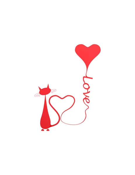 Vectorillustratie voor de feestdag van St. Valentine's Day en 8 maart. — Stockvector