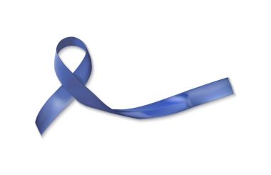 Colorectal, Colon cancer, Acute Respiratory Distress Syndrome ARDS , and Tuberous Sclerosis awareness symbolic with dark blue ribbon with dark blue ribbon on white background clipart