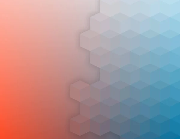 Abstracte kubussen retro stijl kleurrijke achtergrond. Vector abstract — Stockvector