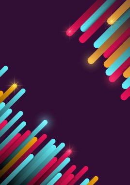 Arka plan sıçramalarına, modern tarzı ile. Parlak vektör çizim A4 formatında