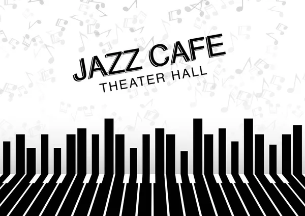 Sanatsal caz gece arka plan. Caz Festivali için poster