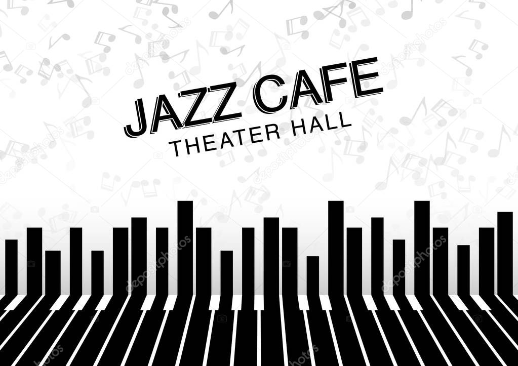 Artistic jazz night background. Poster for the jazz festival
