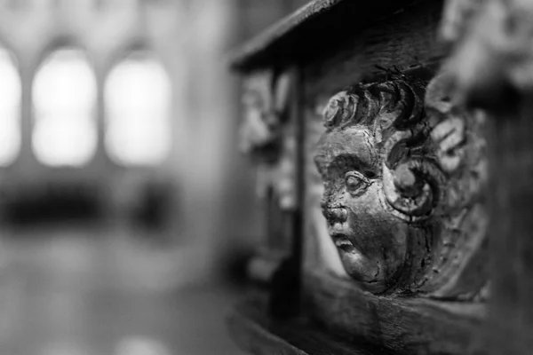 Relievo on Saxon Baptismal Font in Wells Cathedral