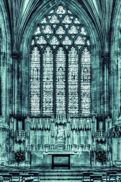 Lady Chapel Wells Cathedral Hdr — Stock fotografie