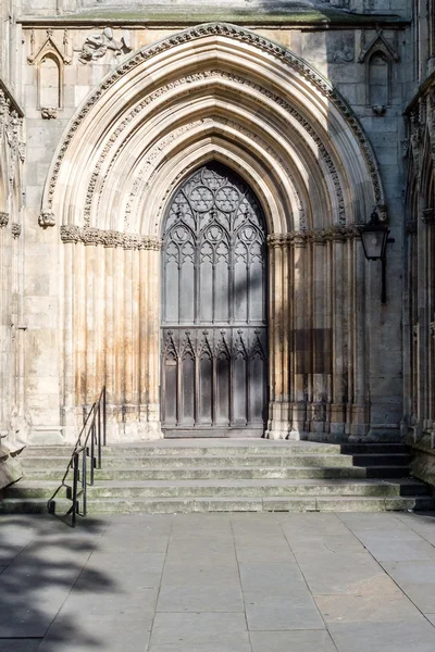York Minster South Transept Porta esterna — Foto Stock