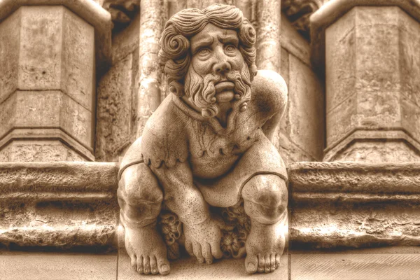 Τόνος Hdr σέπια York Minster Gargoyle ι — Φωτογραφία Αρχείου