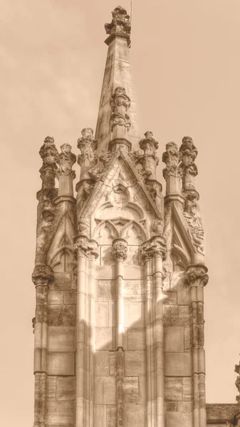 York Minster Spirelet torony Hdr szépia hangot — Stock Fotó