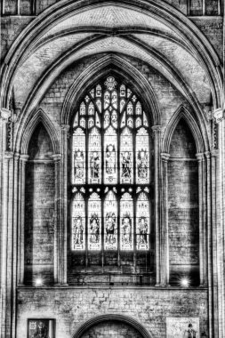 Peterborough katedral vitray Hdr