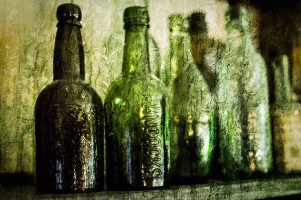 Old Vintage Bottles — Stock Photo, Image