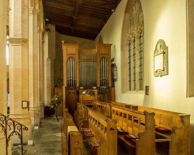SS Peter ve Paul parish Kilisesi Organ Northleach İngiltere