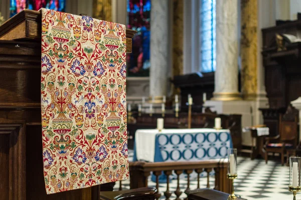 Pano de púlpito bordado Catedral de Birmingham — Fotografia de Stock