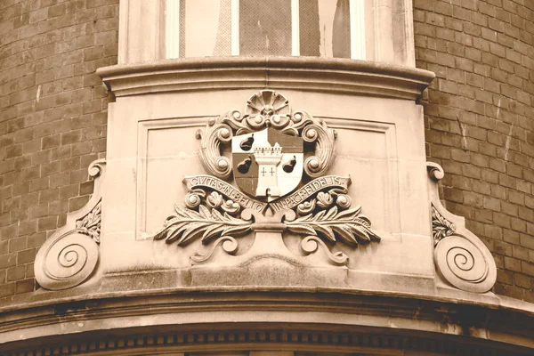 Worcester címer Hdr szépia hangot — Stock Fotó