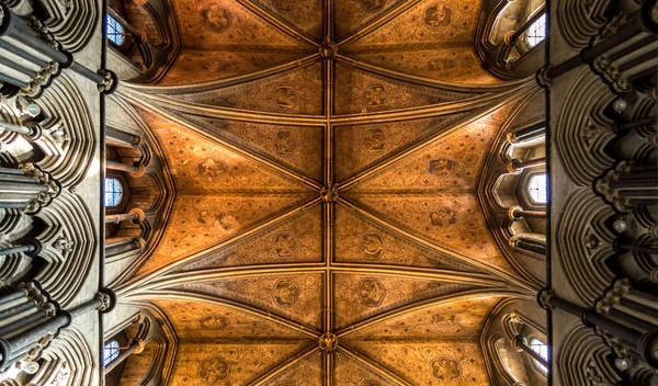 Teto transepto na Catedral de Worcester — Fotografia de Stock