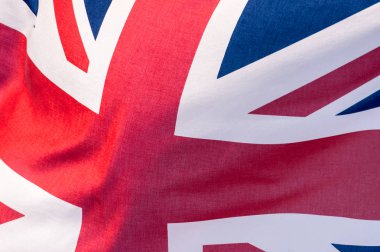 Union Jack sallayarak bayrak H yakın çekim