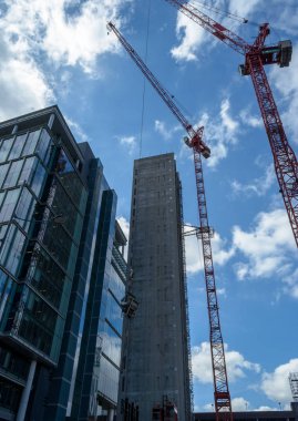 Şantiye Vinçli Birmingham İngiltere'de