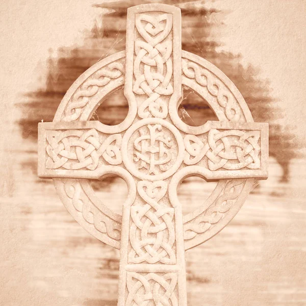 Celtic Cross IHS Fine Art — Stock Photo, Image