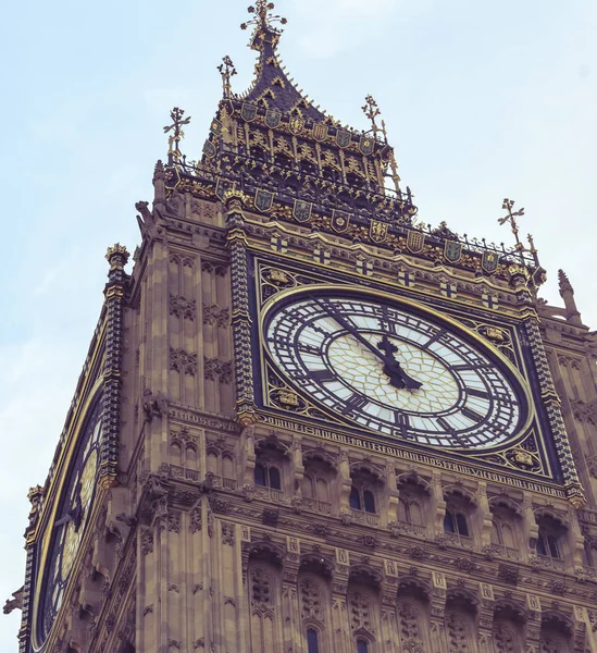 Close up van Big Ben Londen — Stockfoto