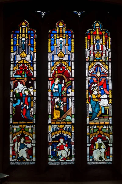 Iglesia de San Pedro vidrieras A, Portishead — Foto de Stock