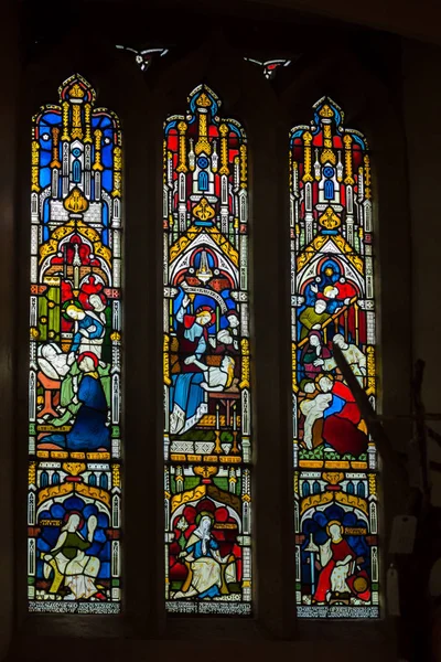 Igreja de São Pedro vitral C, Portishead — Fotografia de Stock