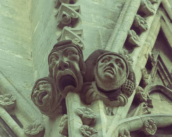 H Gargoyle στην εκκλησία του St Mary Παλαιά Επίδαυρος Μπρίστολ — Φωτογραφία Αρχείου