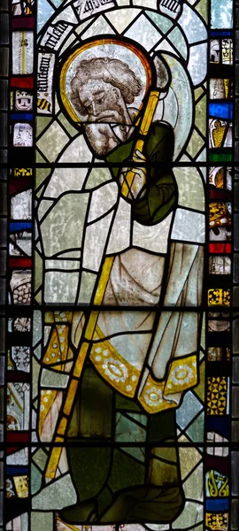 Χρωματισμένο γυαλί στο παρεκκλήσι του Αγίου Ιωάννη ένα κοντινό 4 — Φωτογραφία Αρχείου