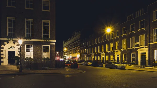 Bedford Square, Londyn nocą C — Zdjęcie stockowe