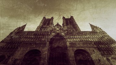 Lincoln katedral güzel sanatlar C Batı cephe