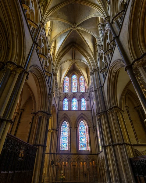 Kaakkois Transept Lincoln katedraali — kuvapankkivalokuva