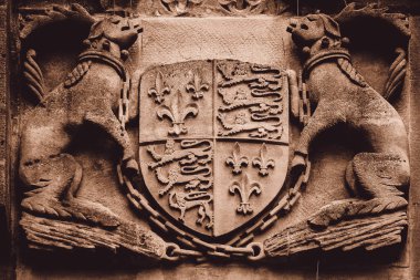 Kimliği belirsiz Vintage taş arması