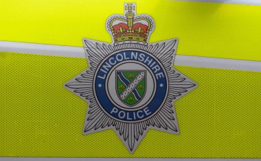 Lincolnshire polis rozeti yakın çekim