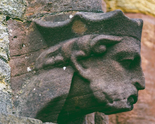 Corbel head c von st john the evangelist church in taunton englan — Stockfoto