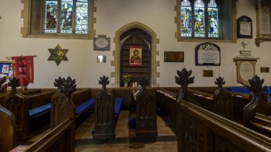 Tüm azizler Kilisesi kuzey duvarı