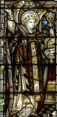 Tüm azizler Kilisesi vitray Batı koridoru yakın B