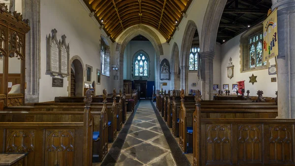 All Saints Church Nave view from Rood Screen A — Stock Photo, Image