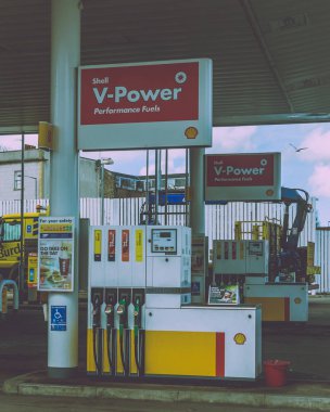 Newfoundland yol Bristol Shell benzin pompası