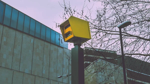 Detailní záběr z britského Speed Camera — Stock fotografie