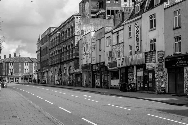 Při pohledu dolů Stokes Croft — Stock fotografie