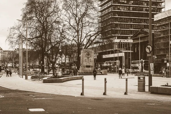 Южный вид на редевелопмент центра города в Бристоле — стоковое фото